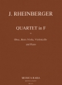 Quartet F-Dur fr Oboe, Horn (Viola), Cello und Klavier Stimmen