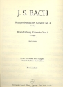 Brandenburgisches Konzert G-Dur Nr.4 BWV1049 fr Orchester Blockflte 2