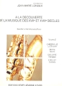 A la decouverte de la musique des 17e et 18e sicles vol.2 pour saxophone alto et piano