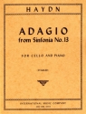 Adagio from Sinfonia no.13 for cello and piano STARKER, J., ED.