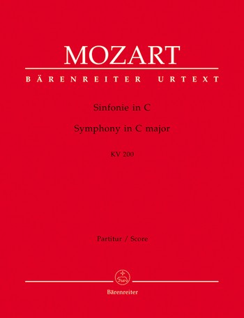 Sinfonie C-Dur KV200 fr Orchester Partitur