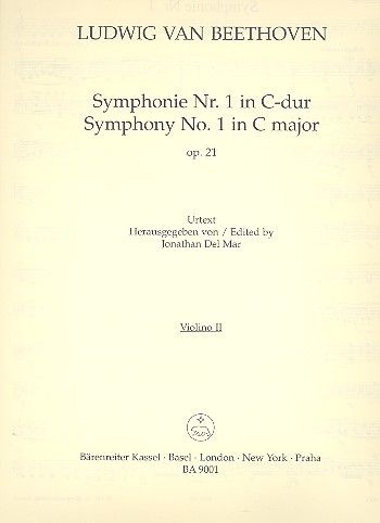 Sinfonie C-Dur Nr.1 op.21 fr Orchester Violine 2