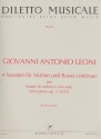 4 Sonaten op.3 aus sonate di violino a voce sola fr Violine und Bc