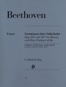 Variationen ber Volkslieder op.105 und op.107 fr Klavier und Flte (Violine) ad lib.