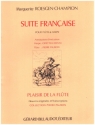 Suite francaise pour flute et harpe partition et partie de flute