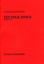 10 FOLK SONGS FOR UPPER VOICES (SSA) A CAPPELLA SCORE