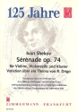 Serenade op.74 fr Streichtrio Stimmen Variationen ber ein Thema von R. Drigo