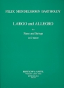 Largo und Allegro d-Moll fr Klavier und Streichquartett Stimmen