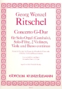 Concerto G-Dur fr Orgel, flte, 2 Violinen, Viola und Bc fr Flte und Orgel