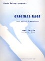 Original Rags pour quatuor de saxophones partition et parties