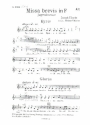 Missa brevis F-Dur HOB.XXII:1 fr 2 Soprane, gem Chor, Streicher und Orgel Chorstimme Alt