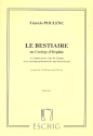 Le bestiaire ou cortege d'orphee pour voix de femme et 7 instruments partition