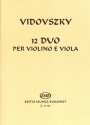 12 DUO PER VIOLINO E VIOLA PARTITURA