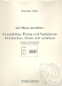 Introduktion, Thema und Variationen fr Klarinette und Streichquartett Stimmen