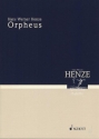 Orpheus Eine Geschichte in zwei Akten und sechs Szenen von Edward Bond Studienpartitur