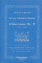 Chaconne Nr.5 fr 3 Trompeten, Horn, 2 Posaunen, Tuba und Orgel