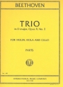 String Trio D major op.9,2 for violin, viola and cello parts