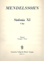 Sinfonia F-Dur Nr.11 fr Streichorchester Pauke / Triangel