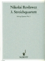 3. Streichquartett fr Streichquartett Partitur und Stimmen