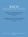 CHORAELE DER SAMMLUNG C.P.E. BACH NACH DEM DRUCK VON 1784-1787 FUER KLAVIER