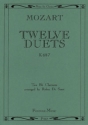 12 Duets KV487 for two clarinets score