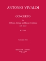 Konzert d-Moll P302 RV535 fr 2 Oboen, Streicher und Bc Partitur und Stimmen (Harmonie und 1-1-1-1-1)