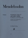 Variationen op.17 und andere Stcke fr Klavier und Violoncello