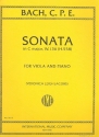 Sonata C major WQ136 for viola and piano