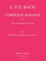 Sonata D major Wq83 H505 for flute and keyboard obl.