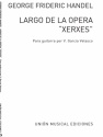 Largo de la opera Xerxes for recorder and guitar score