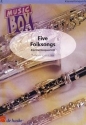 5 Folksongs fr 4 Klarinetten Partitur und Stimmen