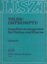 Valse-Impromptu fr Violine und Klavier Spielpartitur