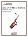 JESU JOY OF MAN'S DESIRING FOR 4 SAXOPHONES (AATB) SCORE AND PARTS