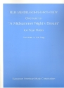 Overture to a Midsummer Night's Dream for 4 flutes parts