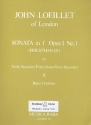 Sonate f-Moll op.1,1 fr Altblockflte (Flte), Oboe (Tenorblockflte) und Bc Stimmen