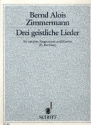 Drei geistliche Lieder fr mittlere Singstimme und Klavier