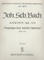 Vergngte Ruh beliebte Seelenlust Kantate Nr.170 BWV170 Viola