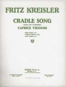 Cradle song in D for low voice and piano