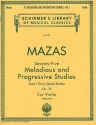 75 melodious and progressive studies op.36 vol. 1 for violin 30 special studies