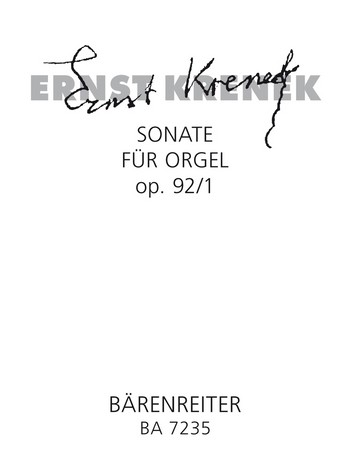 Sonate op.92,1 fr Orgel