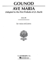 Ave Maria fr tiefe Stimme und Klavier (D-Dur, la/en)