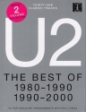 U2: THE BEST OF 1980-1990 AND THE BEST OF 1990-2000 2 VOLUMES COLLECTION FOR VOCAL/GUITAT/TAB