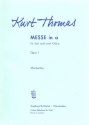 Messe a-Moll op.1 fr Soli und 2 Chre Chorpartitur