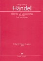 Ode for St. Cecilia's Day HWV76 fr Soli, Chor und Orchester Partitur