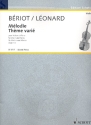 Melodie (Ch. de Briot) et Thme vari (H. Leonard) pour violon et piano