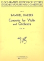 Concerto op.14 for violin and orchestra score