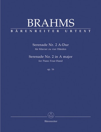 Serenade A-Dur Nr.2 op.16 fr Klavier zu 4 Hnden