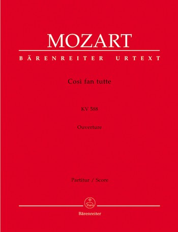 Ouvertre zu Cosi fan tutte KV588 fr Orchester Partitur