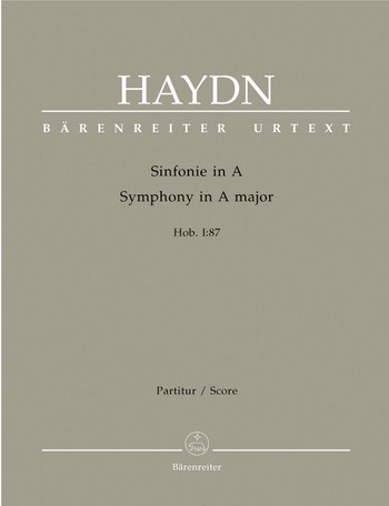 Sinfonie A-Dur Nr.87 Hob.I:87 fr Orchester Partitur