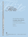 4 Lieder ohne Worte fr 2 Flten, Altflte in G und Baflte (Violoncello),   Partitur und Stimmen